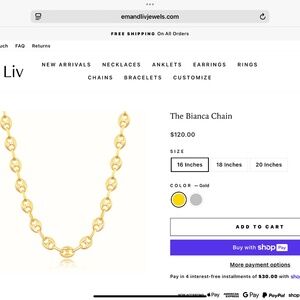Em + Liv Bianca Chain Necklace